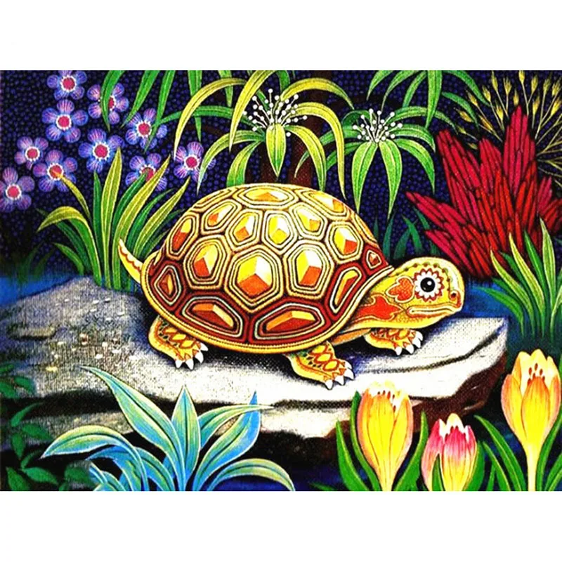 HUACAN-5D-Diamond-Painting-Full-Square-Animal-Tortoise-Embroidery-Sale-Picture-Of-Rhinestone-Diamond-Mosaic-Home