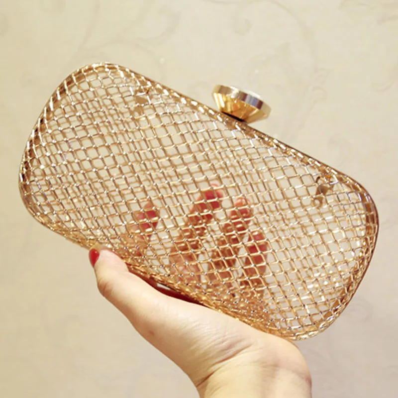 small gold evening bag