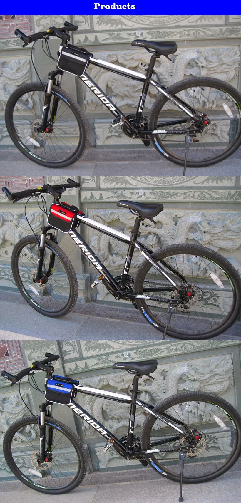 Top FETESNICE Mountain MTB Road Bike Bag Cycling Package Frame Bicycle bag Front Tube Bag 6 Top FETESNICE Mountain MTB Road Bike Bag Cycling Package Frame Bicycle bag Front Tube Bag 6