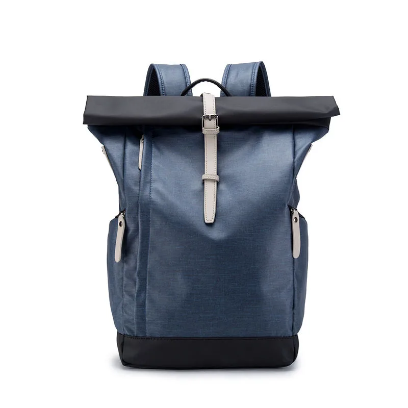 

New Preppy Style Large Capacity Backpack Men Business Casual Travel Backpacks Multifunction Synthetic Leather Students Backpack