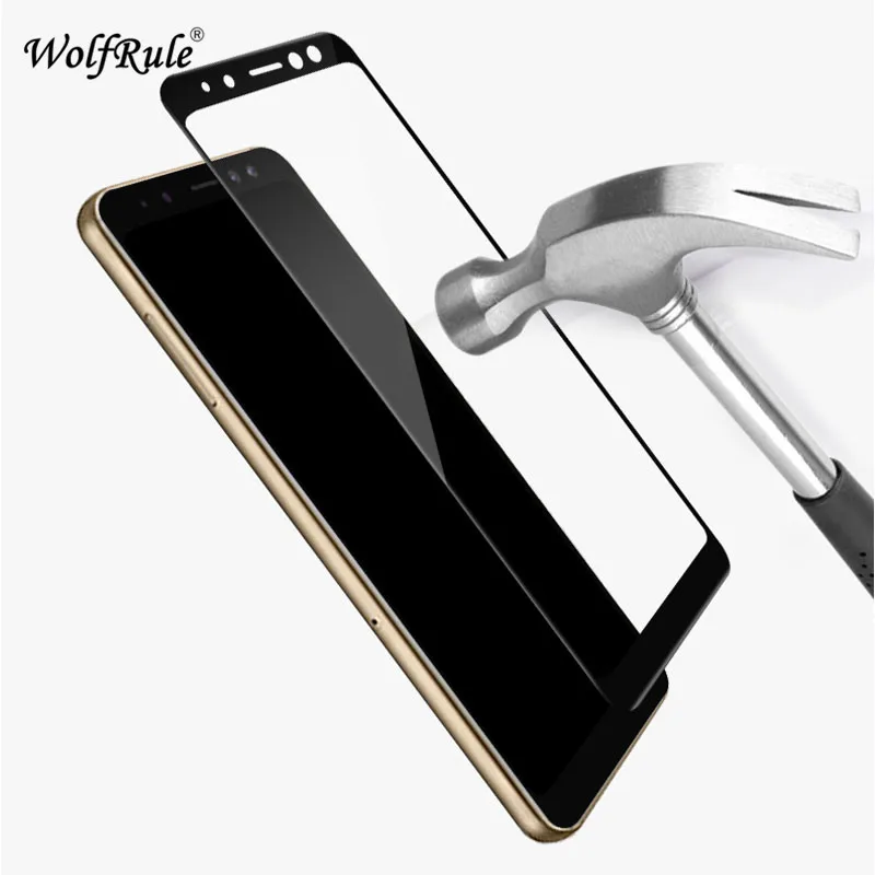 Защитное стекло для экрана samsung Galaxy A8 Plus закаленное 2018 2 шт.|Защитные стёкла и