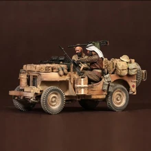 1/35, SAS Jeep набор экипажа 2-Северная Африка, без автомобиля, полимерная модель солдата GK, WWII, Великобритания, комплект в разобранном и неокрашенном виде