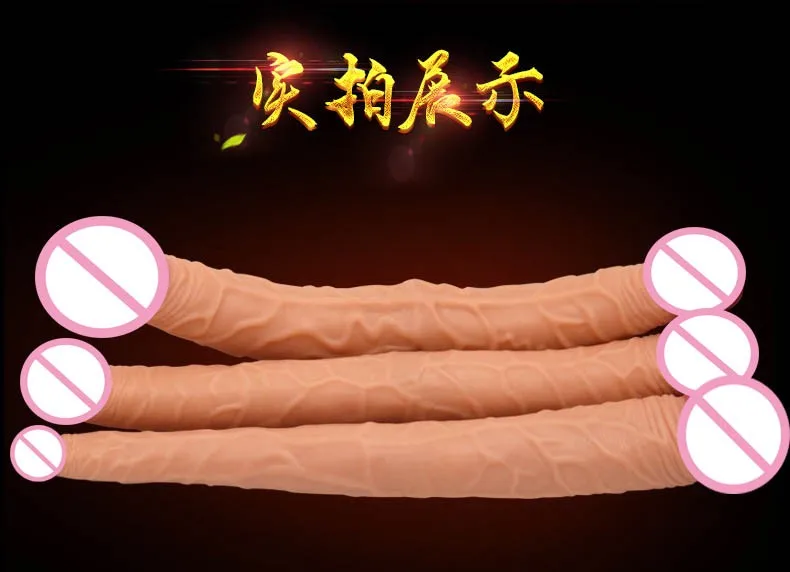 long big double ended dildo woman lesbian dual dong penetration dildos artificial realistic fake penis for women gay sex toys 8