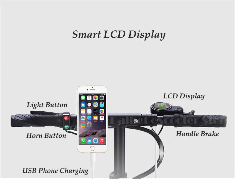 Sale Daibot Electric Kick Scooter 2 Wheels Electric Scooters 36V 350W Portable 10 Inch Foldable Electric Scooter For Adult With Seat 3