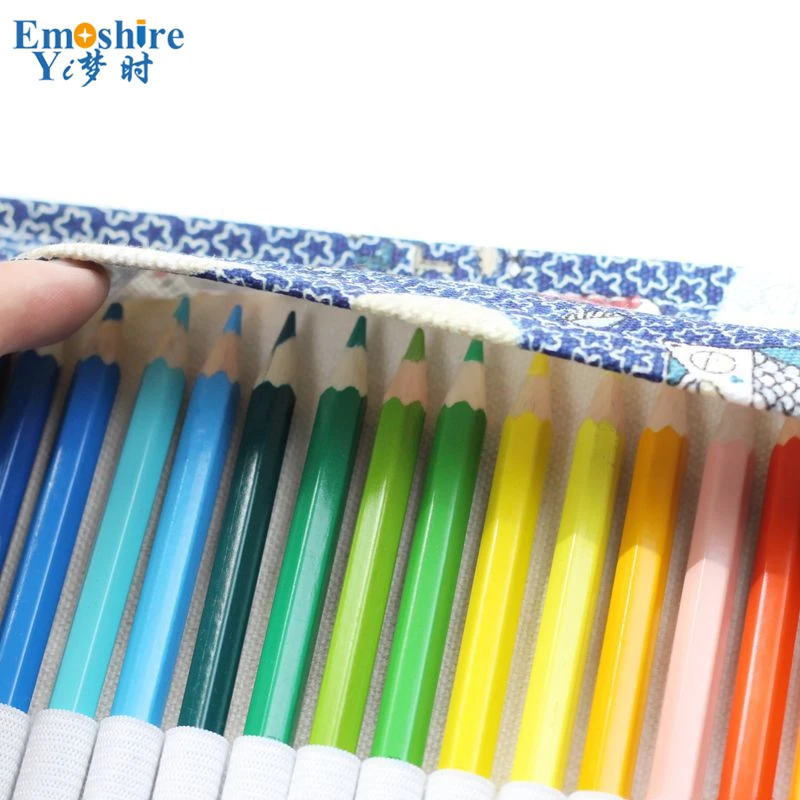 Emoshire Owl Cloth Handmade Pencil Bag Color Canvas Rings Men and Women Color Pencil Drawings Large Pencil Bags (4)