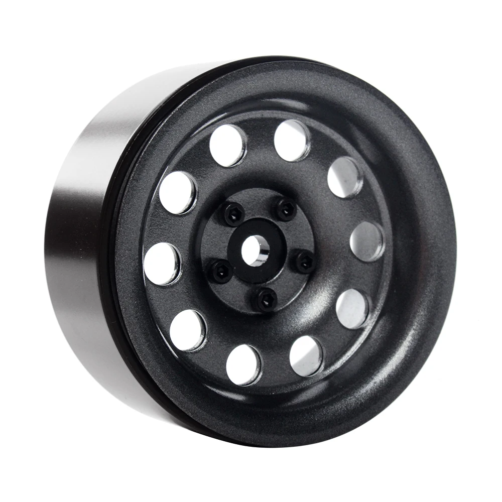  INJORA 4Pcs Metal 2.2 Inch Beadlock Wheel Rim for 1/10 RC Crawler Axial SCX10 RR10 90053 AX10 Wrait