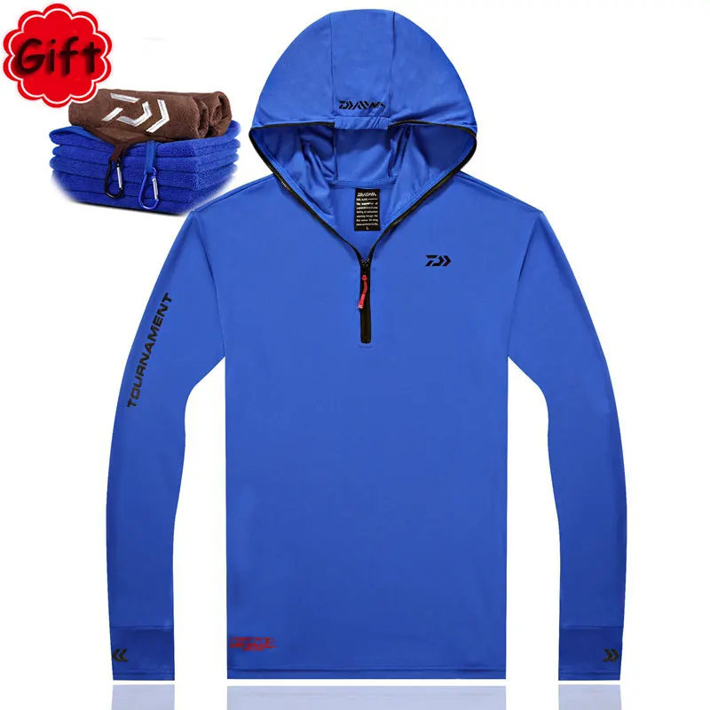

Fishing Clothing Men Sunproof Breathable Fishing Jacket Clothes Zippers Fishing Jersey Shirt for Camping Fishing Climbing