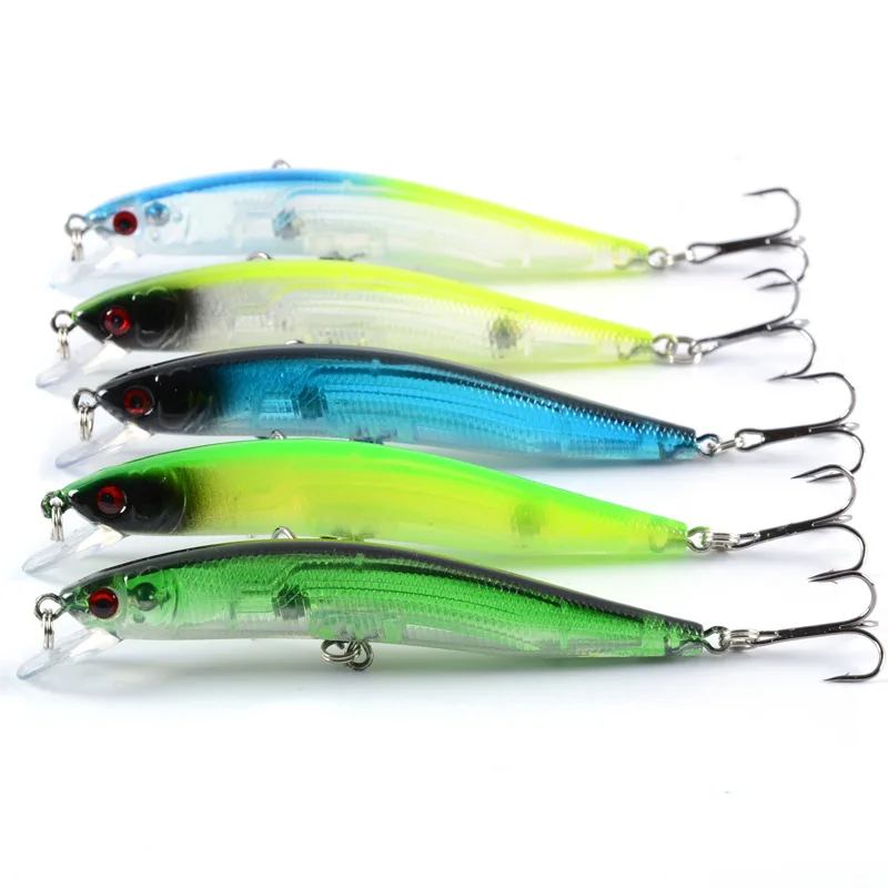 

5PCS/lot Fishing Lures 10cm/8.5g Hard Baits Artificial bait 5 Colors Minnow lure fish Wobblers feeder Fishing Tackle pesca 13