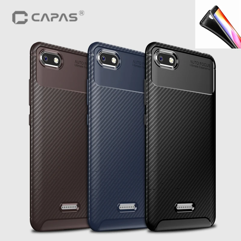

Redmi 5 6A 6 Pro Plus Case Cover Silicone Soft TPU Carbon Fiber Phone Case For Xiaomi Mi A2 Lite Back Cover Shockproof Shield