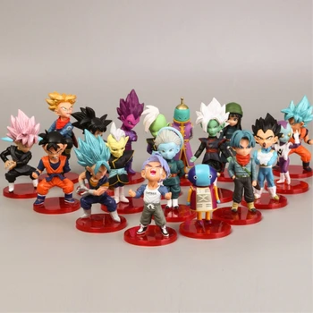 

18Pcs Pvc Amine Figma Mini Dragon Ball Z GOKU Golden FRIEZA GREAT VEGETA Zamasu APE Vinyl Action Figure Collectible Model Toy