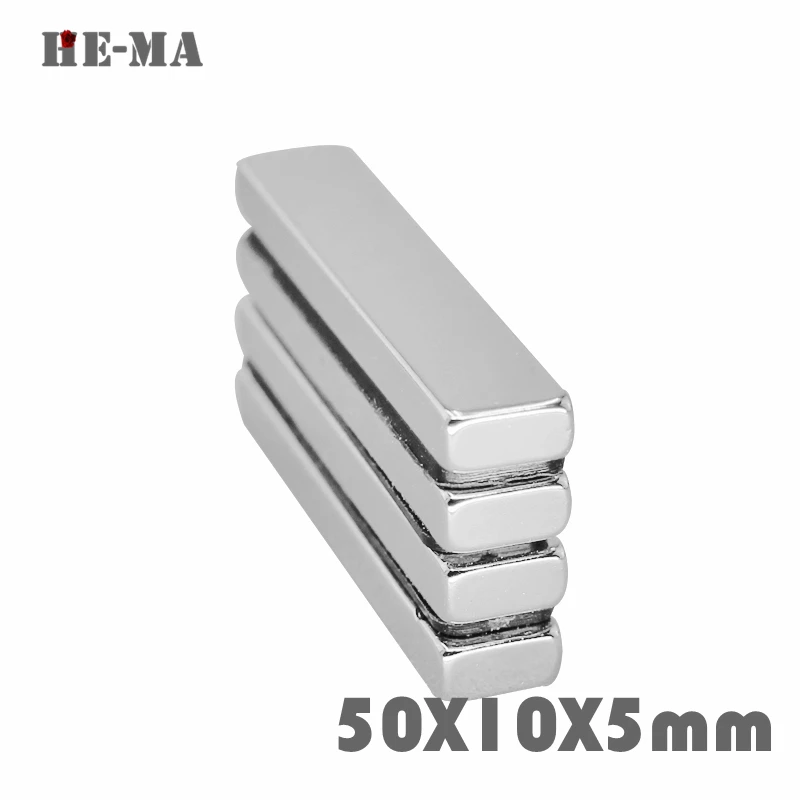 

1Pcs 50x10x5 Neodymium Magnet Permanent N35 NdFeB Super Strong Powerful Magnetic Magnets HE-MA Disc 50mmx10mmx5mm