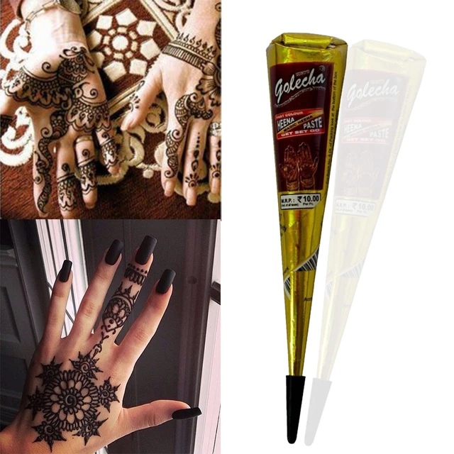 Buy 3Pcs 9 Color Henna Tattoo Paste Indian Waterproof