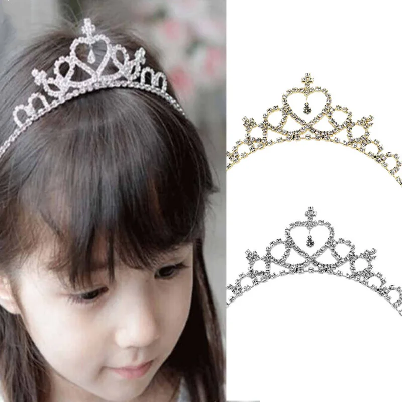 

Crystal Tiara Hair Band Kid Girl Bridal Princess Prom Crown Kid Girl Party Accessiories Bridal Princess Prom Crown Headband Gift