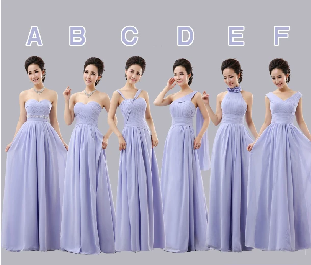 Bridesmaid Dresses Styles Wedding Ideas 2017 New Y Elegant Fashion 6 Styles Long Chiffon Bridesmaid