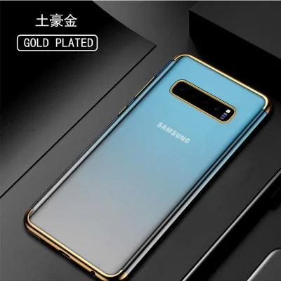 

For Samsung Galaxy S10 Plus Case Soft Silicone Slim plating transparent Protect Back cover case For Samsung S10E S10+ s10plus