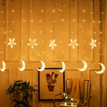 220V Christmas Garlands LED String Christmas Net Lights Fairy Xmas Party Garden Wedding Decoration Curtain Lights 220v 138pcs led fairy string lights star curtain lights waterproof outdoor christmas decorations for home wedding garlands natal