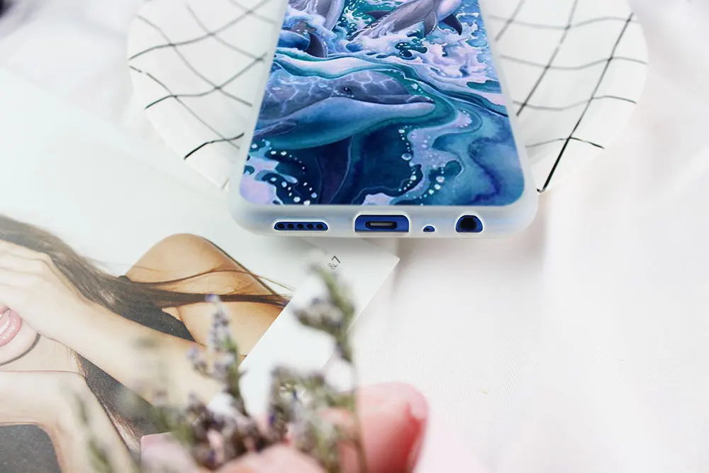 Мягкий силиконовый чехол с милым дельфином для Huawei Honor 30 20 10 9 Lite 30pro 20pro 30s 10i 9a 8a