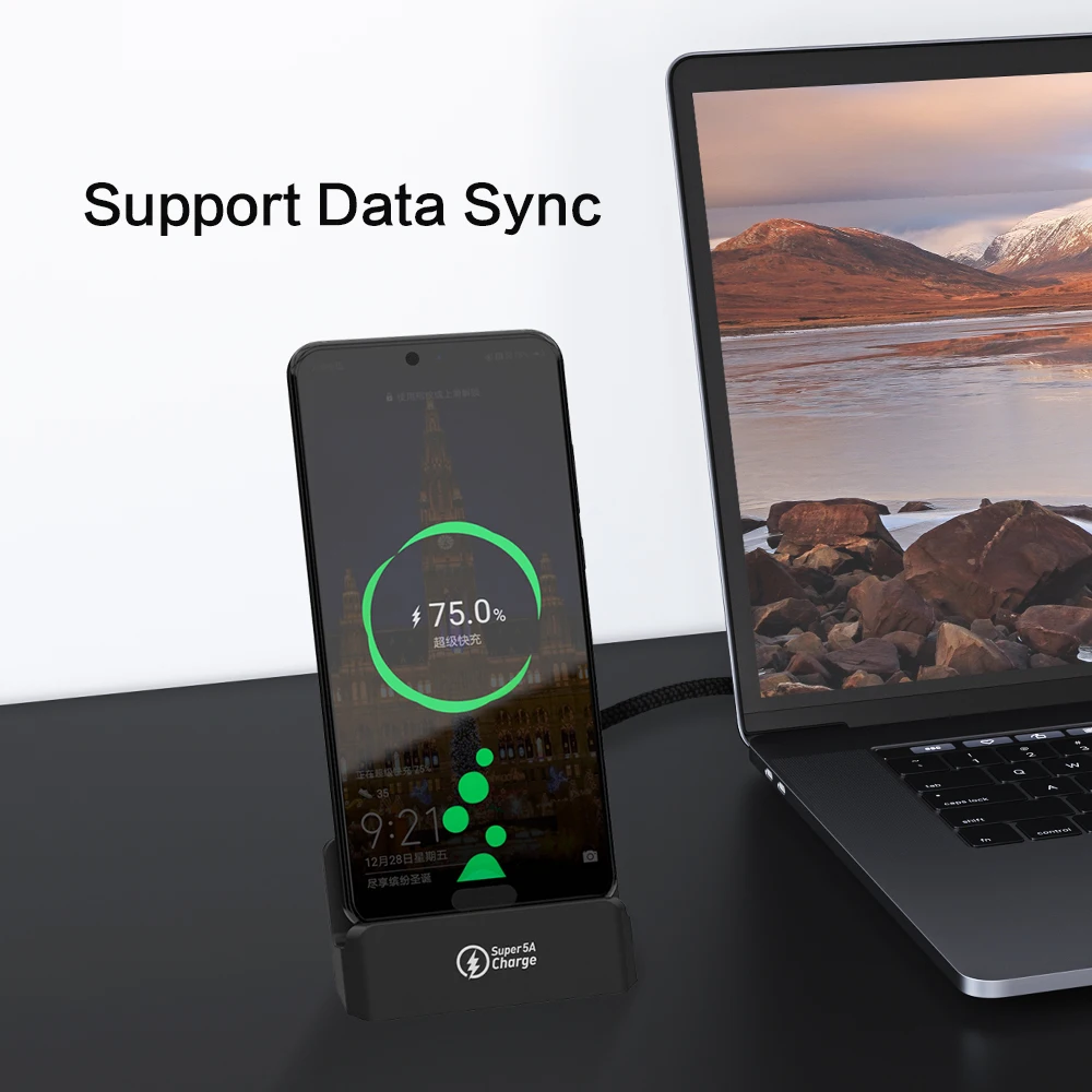 SIKAI Магнитная настольная зарядная док станция для iPhone XS X синхронизации данных USB
