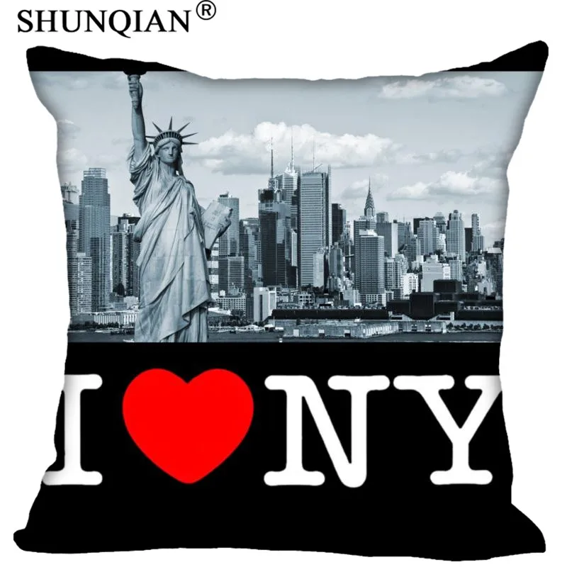 Наволочки для подушки I Love NY New York City Statue of Liberty 45 &quotx 45&quot Twin Sides LU 2q3|love pillowcases|custom
