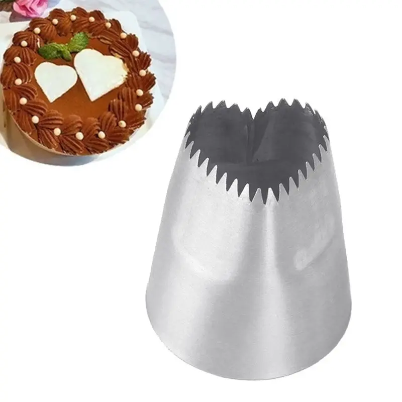

Stainless Steel Heart-shaped Cake Icing Piping Decorator Dessert Mold Shaping Baking Pastry Tools