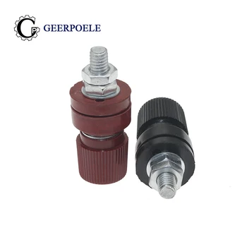 

2 pcs/lot JS-333 6mm Iron/Copper Terminal 50A Splice Red Black Plastic Plug Welding Machine Dual DIY Inverter Housing Connector