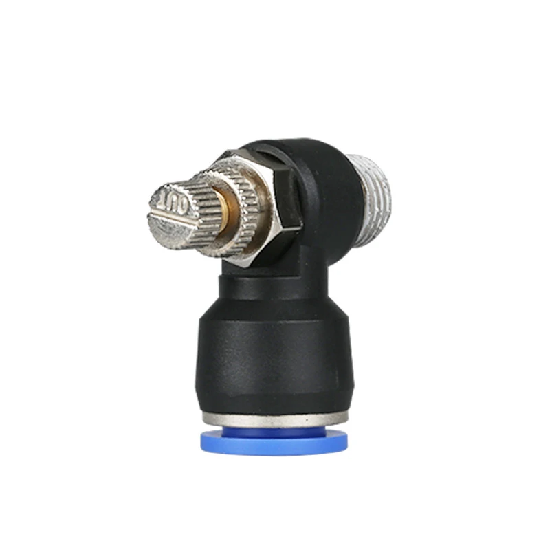 

10Pcs/lot SL6-M5 Pneumatic throttle valve SL series pneumatically Quick Connector exhaust valve Tube 6mm Thread M5 SL6-M5