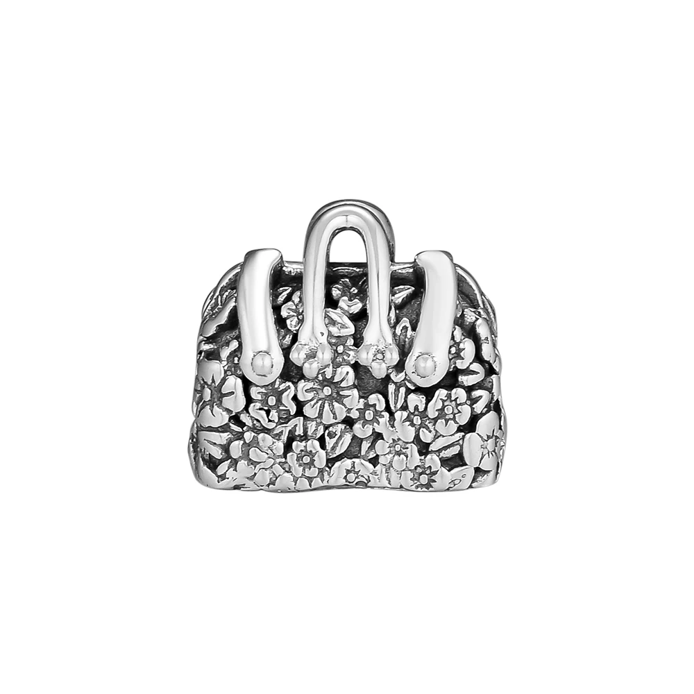 

925 Sterling Silver Mouse Mary Poppins Bag Beads Original Jewelry Making Fits For Bracelets & Bangle QANDOCCI