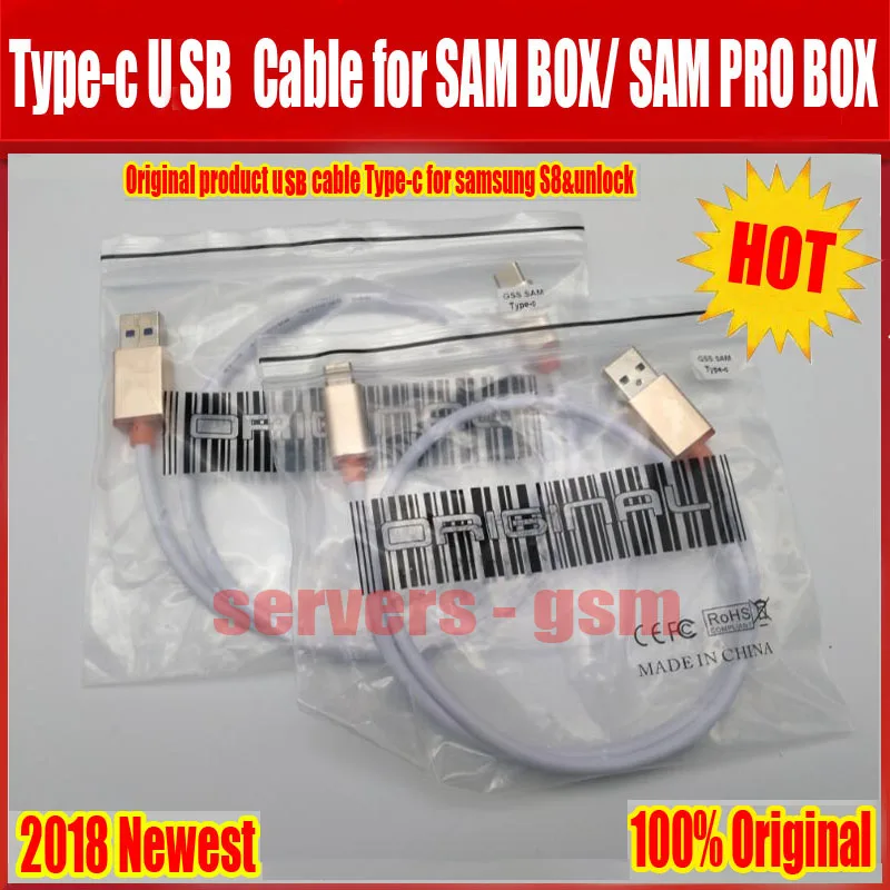Новинка 2018 100% оригинал кабель Type c UART для samsungS8 Samsung PRO Box |cable for|cable originalcable type-c |