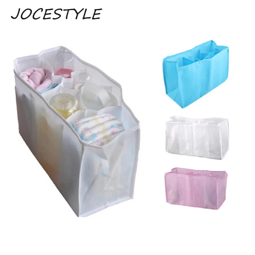 

Portable Travel Baby Diaper Nappy 7 Liners Bag Inserts Handbag Organizer Pouch Storage Inner Diapers Bottle Storage Mummy Bag