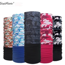 Зимние флисовые Баффы бандана велосипедная повязка на шею бесшовная повязка Волшебная полярная охотничья камуфляжная Балаклава спортивная зимняя бандана