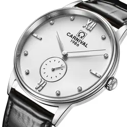 Швейцария relogio masculino карнавал Элитный бренд для мужчин s часы Модные Бизнес Кварцевые часы для мужчин непромокаемые наручные часы C87083