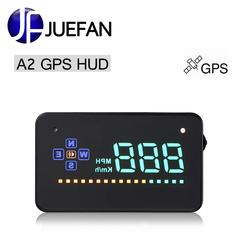 

TOP SALE A2 HUD Car Head Up Display Car Detector with GPS Speed Projector on Windshield HUD Display free delivery