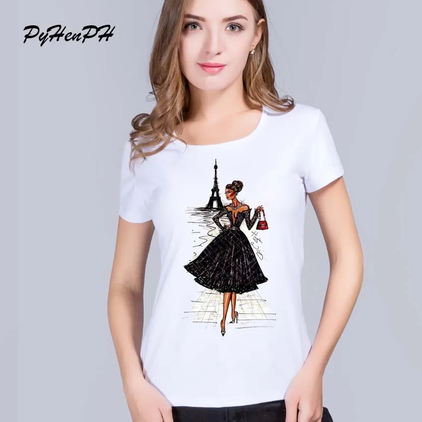 

PyHenPH New 2016 Vintage Fashion girl Shirt Women T Shirt Tops For Women Camiseta Top Retro T-shirt Korean Summer women Blusa