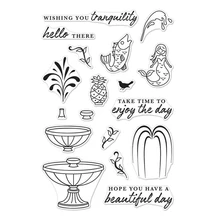 

fountain Transparent Clear Silicone Stamp/Seal for DIY scrapbooking/photo album Decorative clear stamp