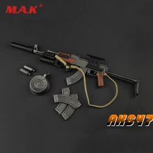 1:6 масштаб игрушки ZY2008 пластиковый пистолет Модель AKS47 игрушка 1/6 оружие Аксессуары W складной уход для 1" Экшн фигурки аксессуары