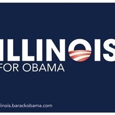 Barack Obama - (Illinois for Obama) Campaign Poster Movie Poster (17 x 11)