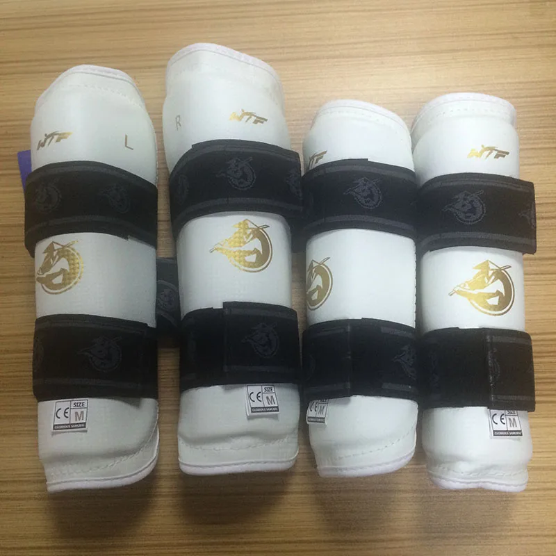 

Protection Taekwondo Equipment 4PCS EVA WTF Taekwondo Protector Kick Pads Shin Guard Arm Guard Karate Judo Wesing Boxing Sets