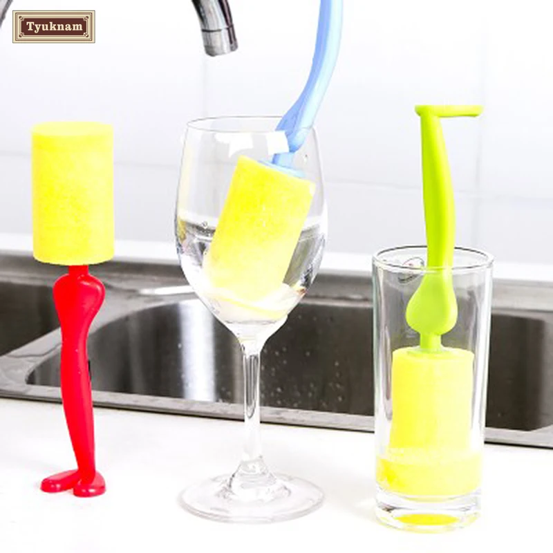 Kitchen Stand Scrub Brushes Cups Dish Washing Cleaning Brushes Soft