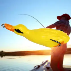 Жесткий приманки плавающие милые снасти 3D средства ухода для век плавающей утка форма искусственный пресноводный живые аксессуары рыбалка