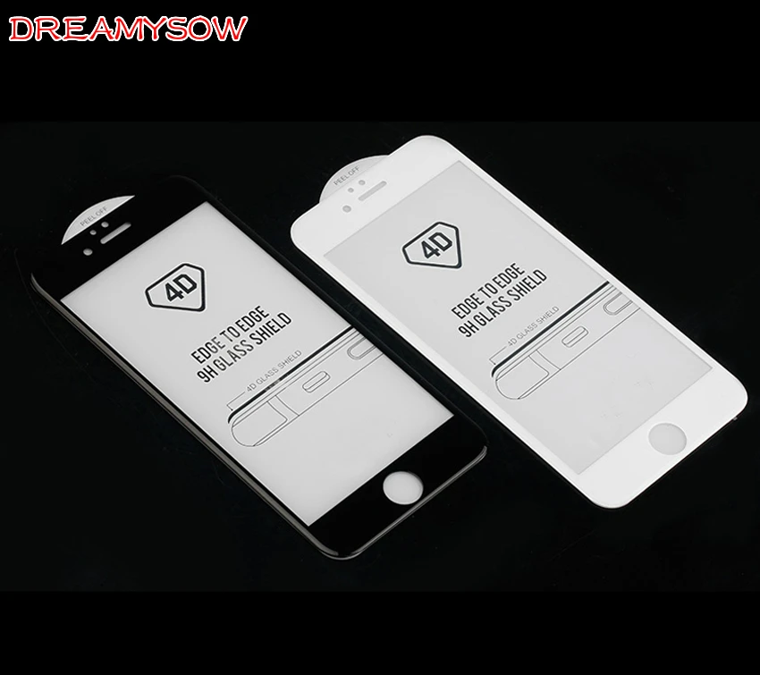 4D полноэкранная цветная Защитная пленка с изогнутыми краями для iPhone 6 6s 7 plus 8 11 Pro XR