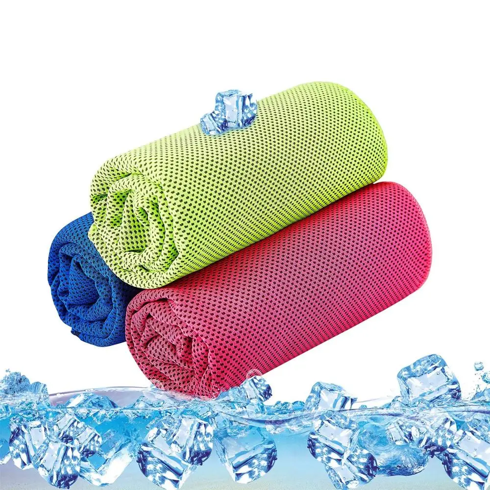 

Instant Cool Towel Sport Gym Towels Microfiber Heat Relief Utility Enduring Reusable Chill Ice Cooling Towel Outdoor Running