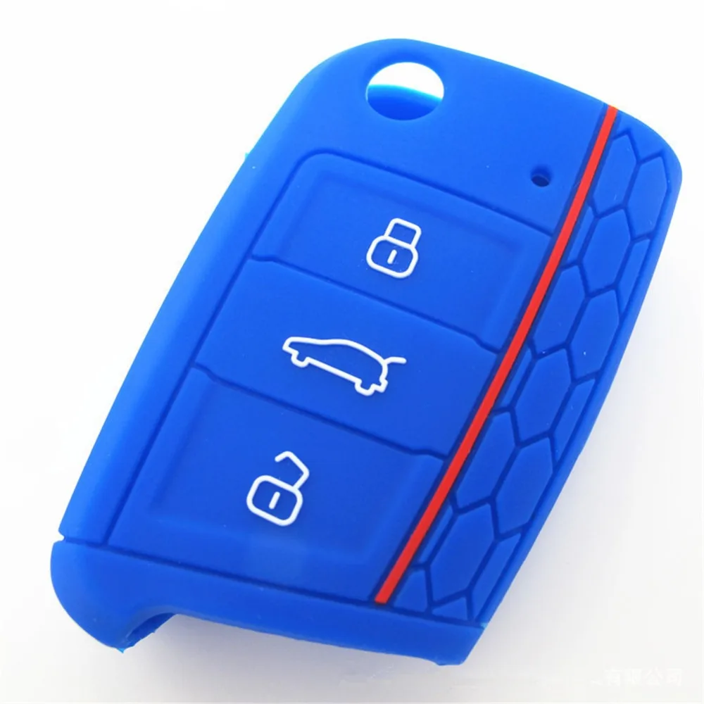 4X Silicon Car Key Cover Key Protection Case Cover for Volkswagen Golf 7 / GTI 7 / Golf R R20