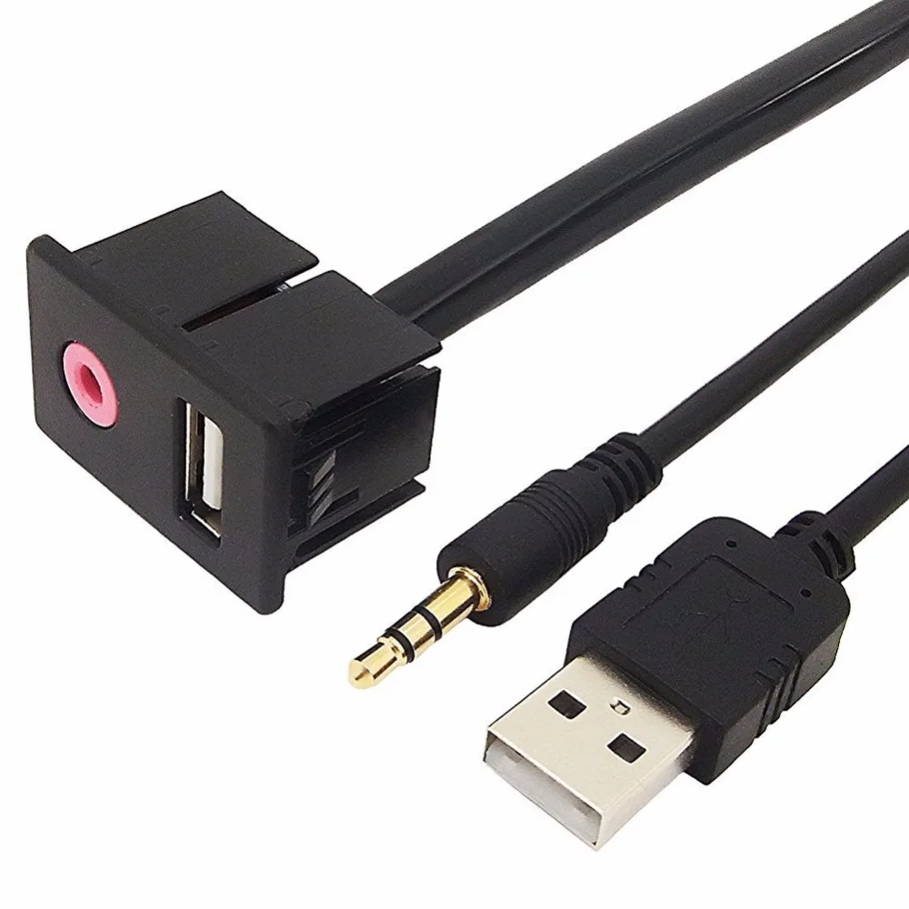Dash Flush Panel Mount Cable for For VW Lollipop Car AUX Cable Adapter Switch With 3.5mm Audio Jack USB Cable AUX Cable Extention Mount Toyota Dash Flush Panel Mount Cable for For VW Lollipop Car AUX Cable Adapter Switch With 3.5mm Audio Jack USB Cable AUX Cable Extention Mount Toyota