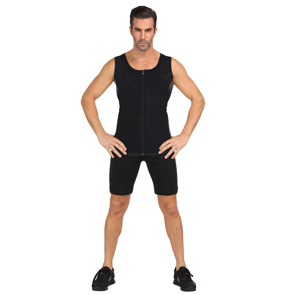 HEXIN мужские брюки для похудения неопрен Пот Сауна боди Корректирующее белье с высокой талией спортивные трусы контроль сжигание жира