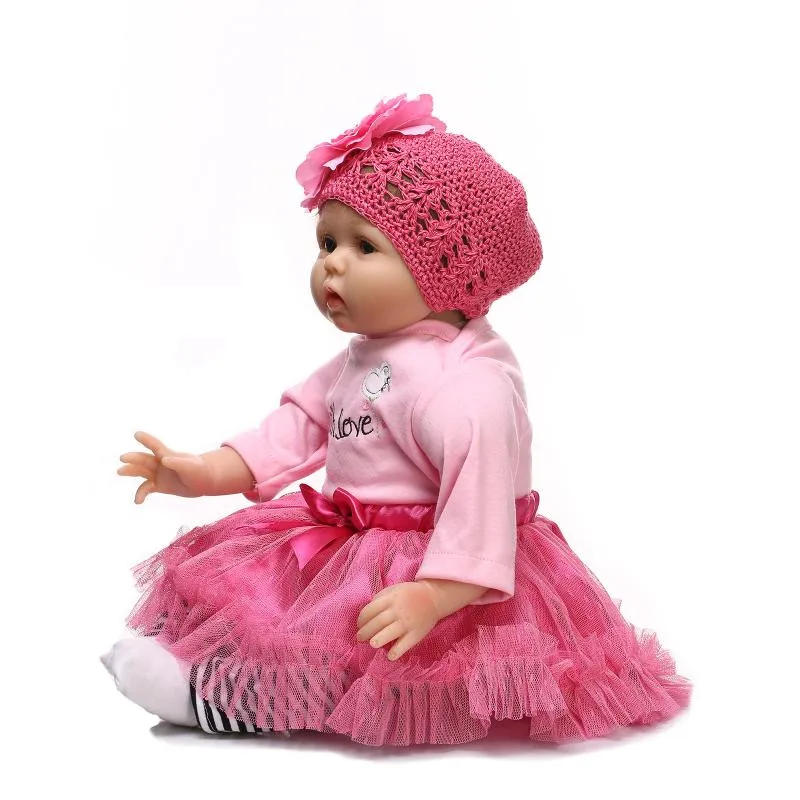 Npk коллекция силикона Reborn Baby Doll игрушки 55 см высокого класса для новорожденных девочек куклы реалистичные подарки на день рождения сном