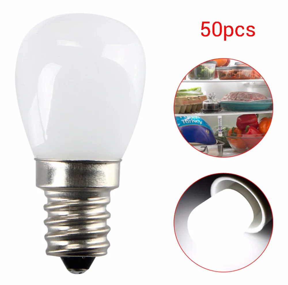 1pc/5pcs/10pcs/50pcs E12 2W 2835 SMD LED Refrigerator Light Energy Saving AC 110V 220V Fridge Freezer Lamp Light Bulb