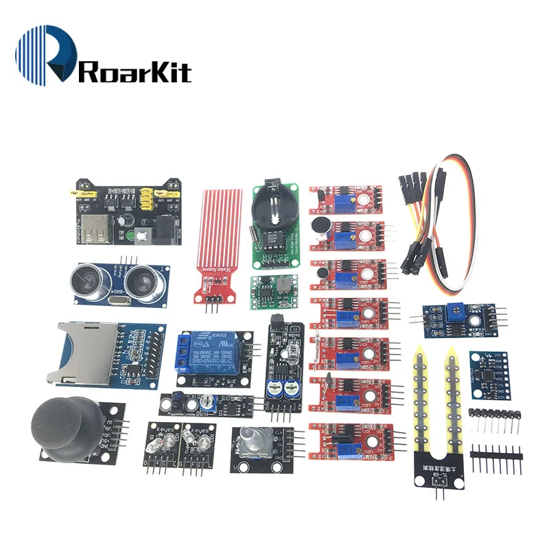 Стартовый комплект для модулей датчиков arduino 45 в 1 лучше чем 37 UNO R3 MEGA2560|kits 45|kit for