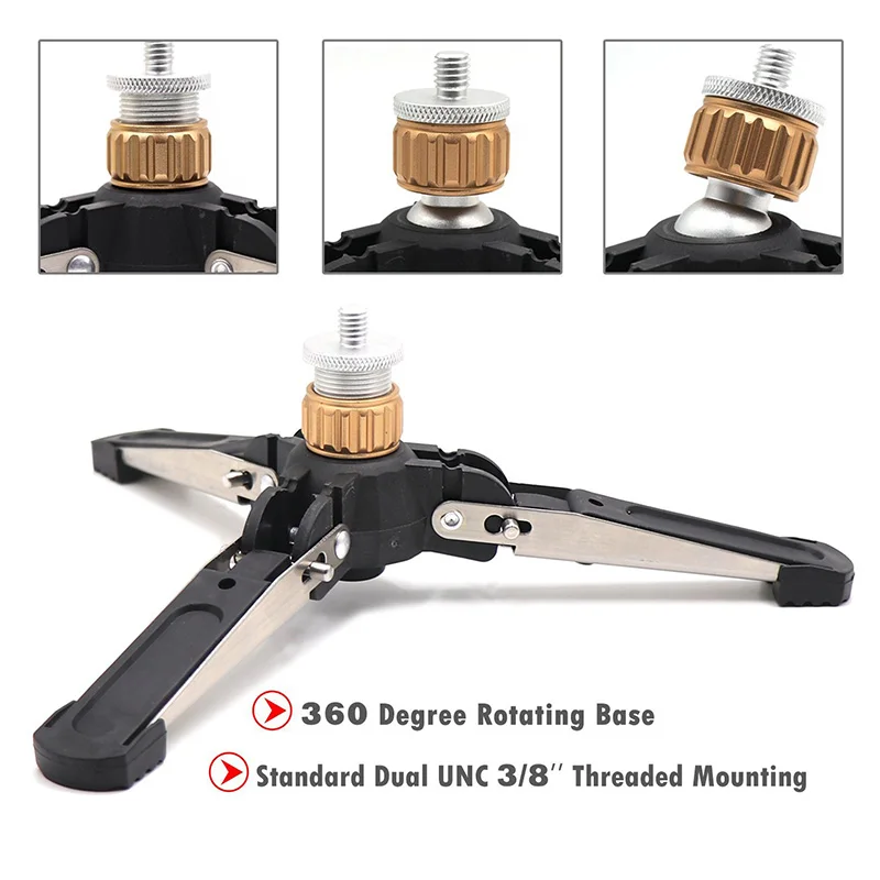 Monopod Stand Base Three Legged Tripod Supporting Holder with Standard