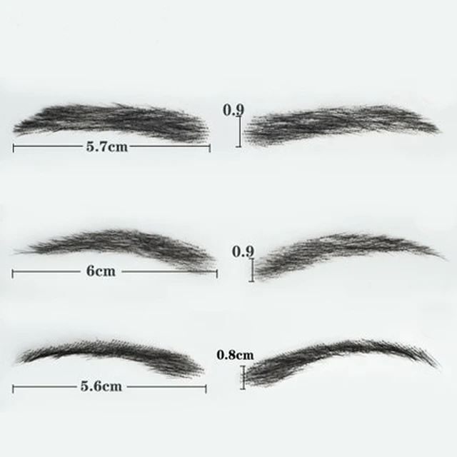 SalonChat Hand Tied False Lace Eyebrows 100% Human Hair Eyebrows human