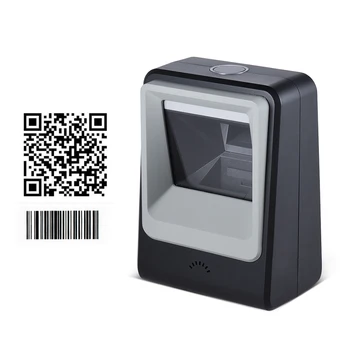 

Wired Automatic Desktop 1D Barcode 2D QR Code Image Scanner Reader Scanning Platform Hands-free for Mobile Payment Supermarket